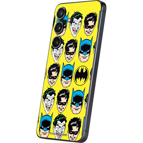 DC Comics Batman Vintage Character Pattern - Joker and Robin Galaxy S25 Skin